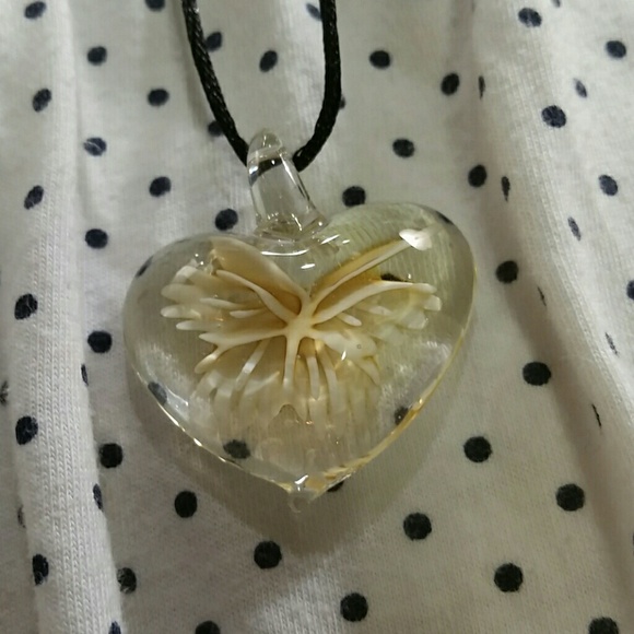 Jewelry - Murano fluorescent Lamp work butterfly Necklace *